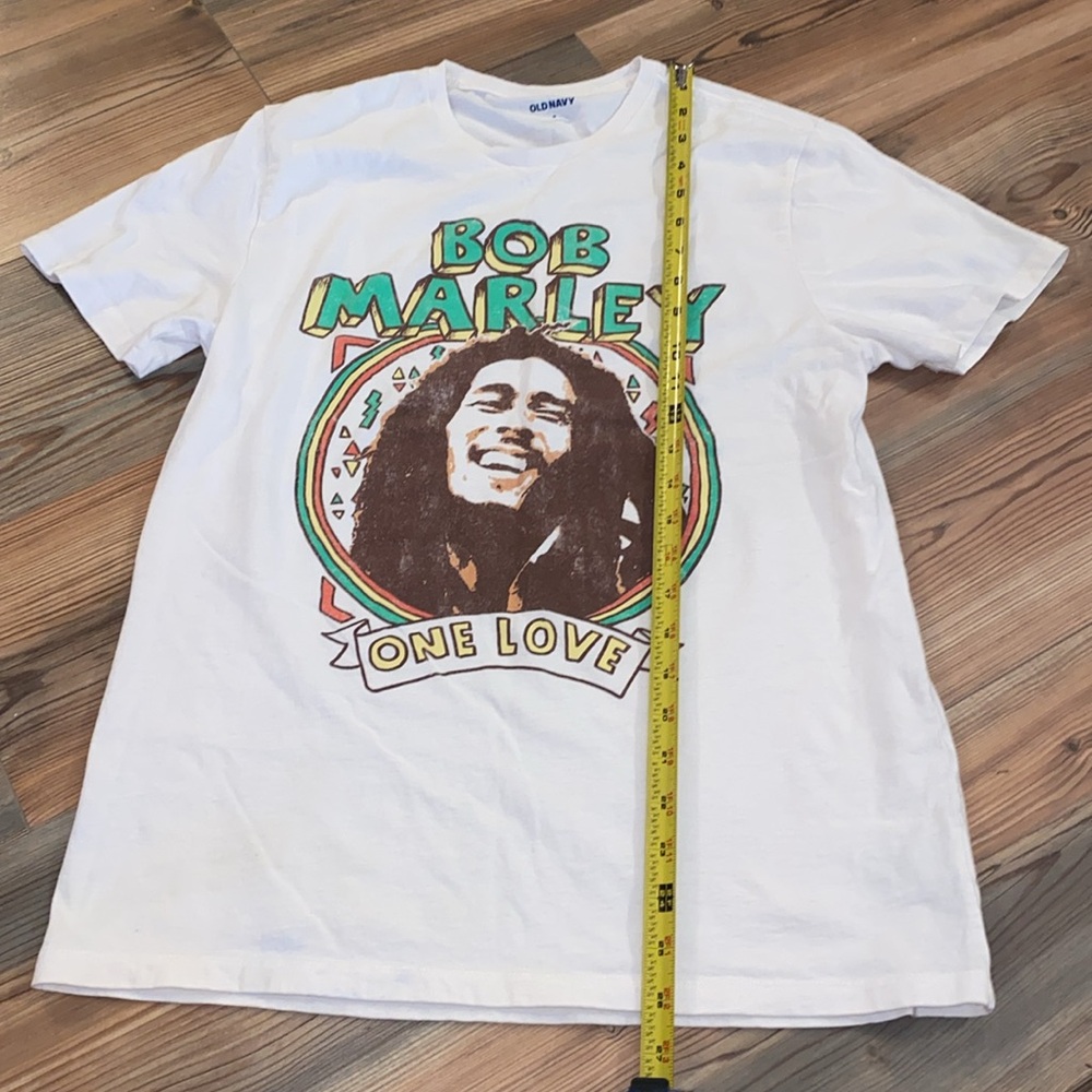 Bob Marley One Love Old Navy faux vintage T-Shirt size Medium - Picture 7 of 10